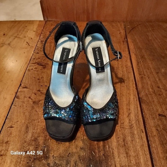 Vintage sequined heels - Picture 7 of 8